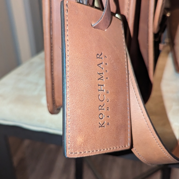 Korchmar Garfield Leather Laptop Briefcase - Picture 7 of 15